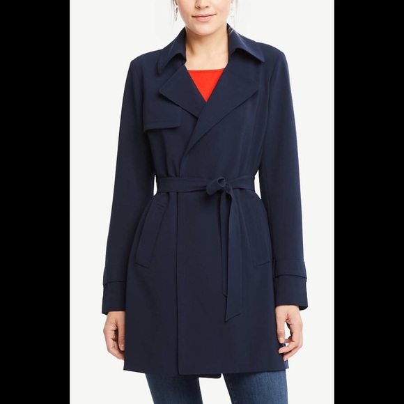 Ann Taylor Jackets & Blazers - NWOT Ann Taylor navy trench coat